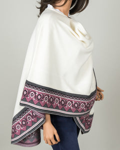 Soft Convertible Alpaca Poncho Shawl