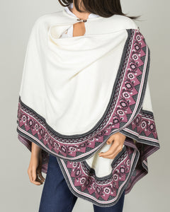 Soft Convertible Alpaca Poncho Shawl