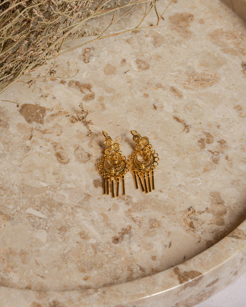 Traditional Dangle Filigree Earrings