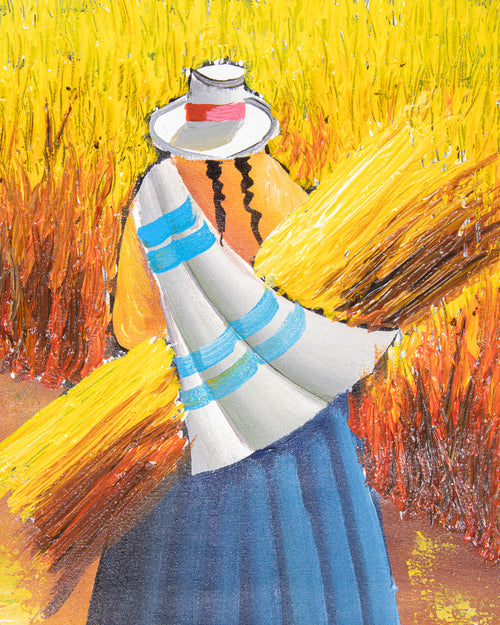 Cholita Unmounted Canvas Painting