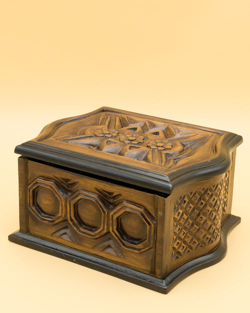 Carved Wooden Keepsake Box