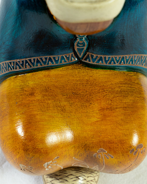 Wooden Indigenous Man Statue