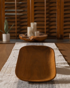 Hand-Carved Wooden Tray