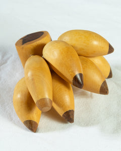 Hand-Carved Wooden Banana Decor