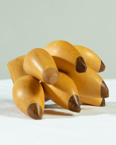 Hand-Carved Wooden Banana Decor