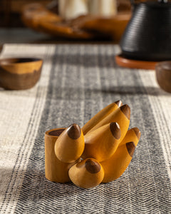 Hand-Carved Wooden Banana Decor