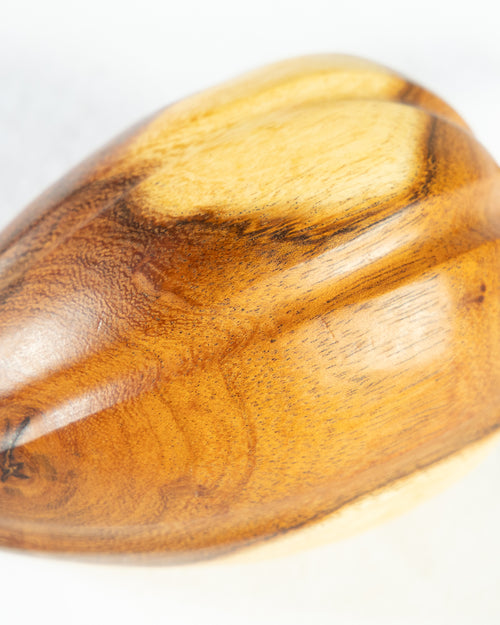 Hand-Carved Wooden Papaya Decor