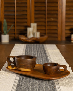Hand-Carved Wooden Tray