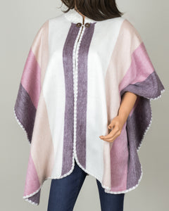 Striped Alpaca Poncho