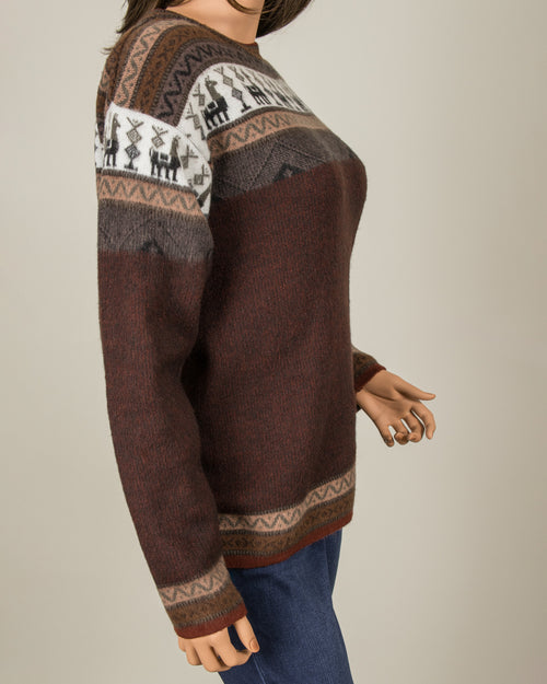 Brown Alpaca Blend Sweater