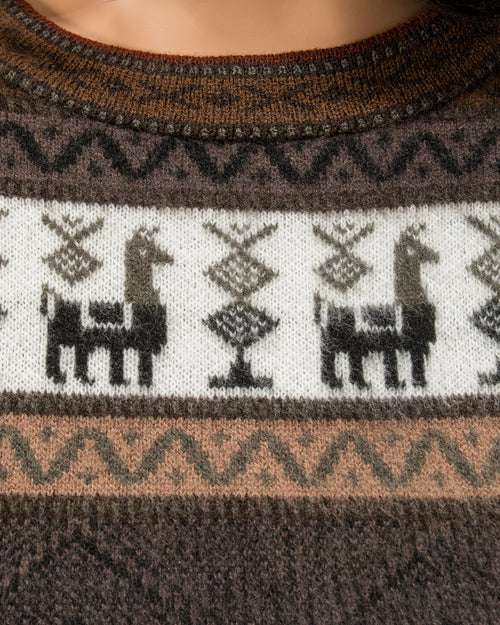 Brown Alpaca Blend Sweater