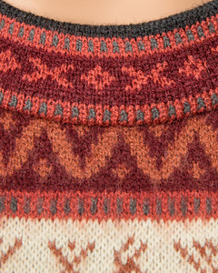 Red Alpaca Blend Sweater