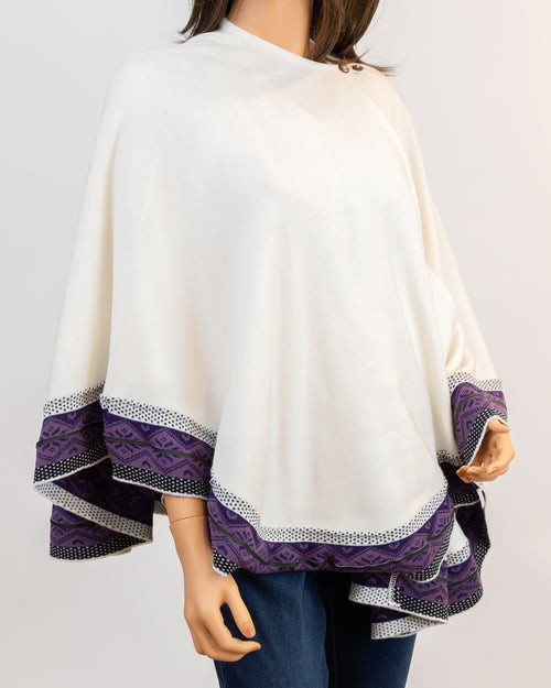 Soft Convertible Alpaca Poncho Shawl