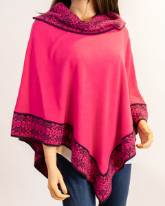 Poncho with Cowl Collar