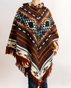 Fringed Alpaca Poncho