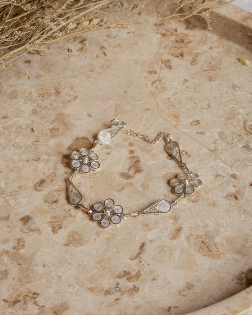 Floral Filigree Bracelet