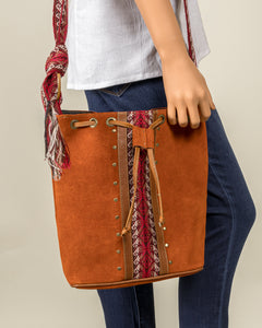 Suede Shoulder Bag