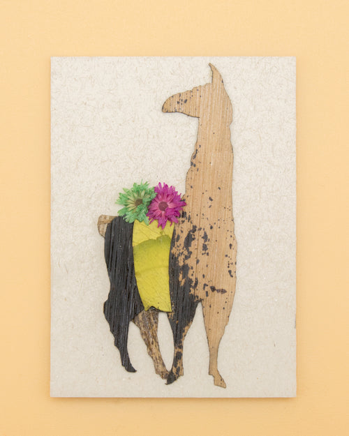 Llama Collage Art Magnet