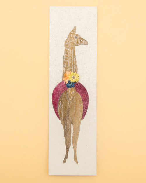 Llama Collage Art Bookmark