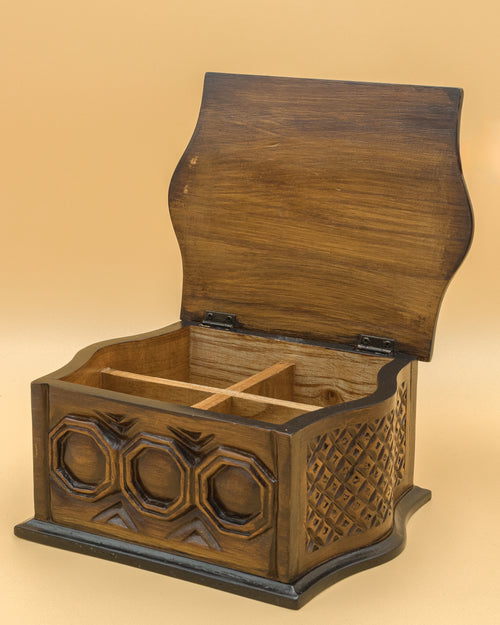 Carved Wooden Keepsake Box