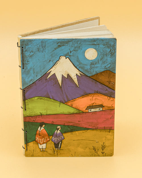 Mountain Scenery Hand Painted Notebook